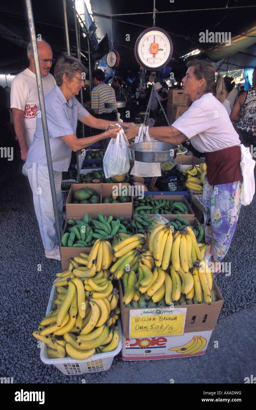 Hilo Farmers Market Hawaii Stock Photo Alamy
