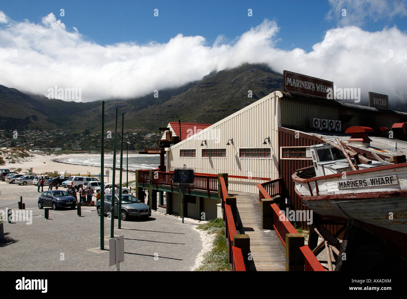 mariners wharf hout bay on the atlantic seaboard cape town western cape province south africa Stock Photo