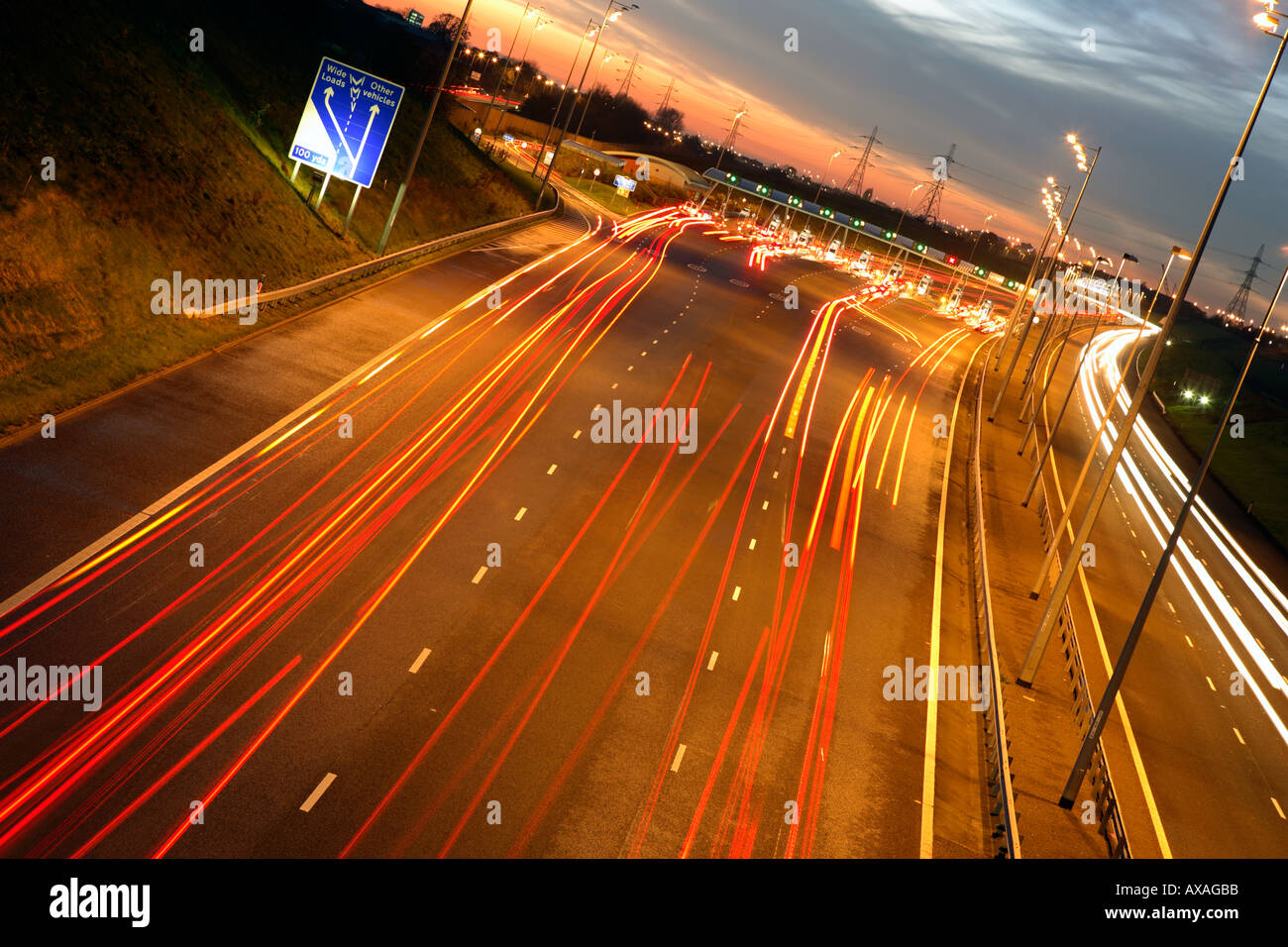 M6 toll motorway hi-res stock photography and images - Alamy