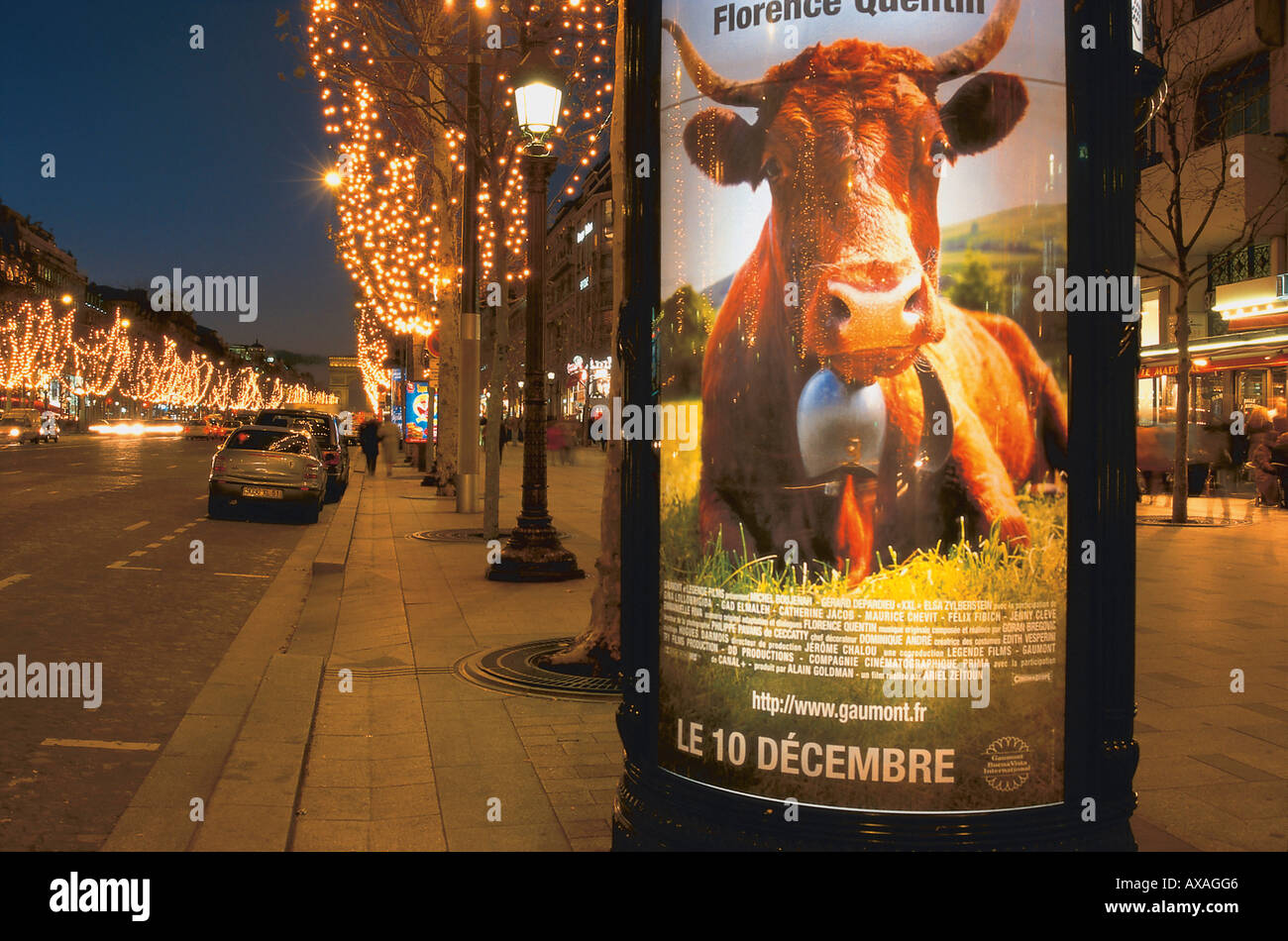 Champs Elysées, Paris Frankreich Stock Photo