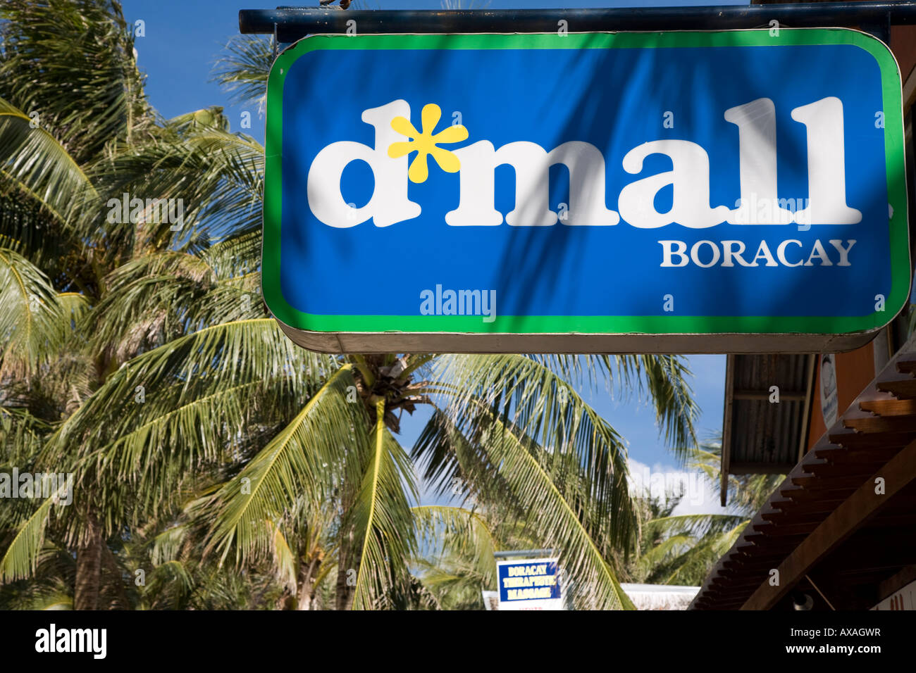 d*mall Boracay Sign Stock Photo
