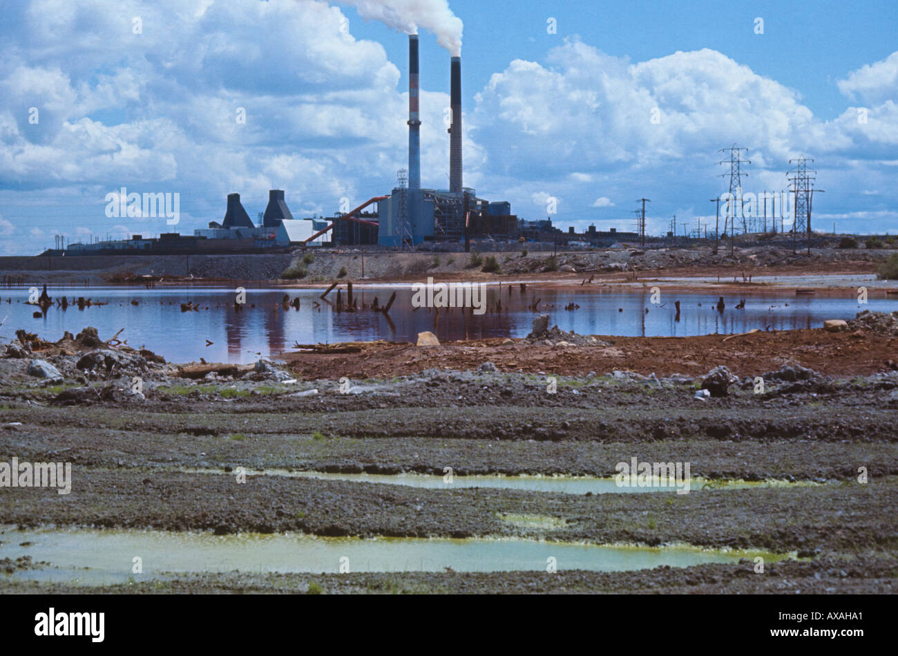 Copper Mine and smelter at Noranda Quebec Canada Cyanide extraction