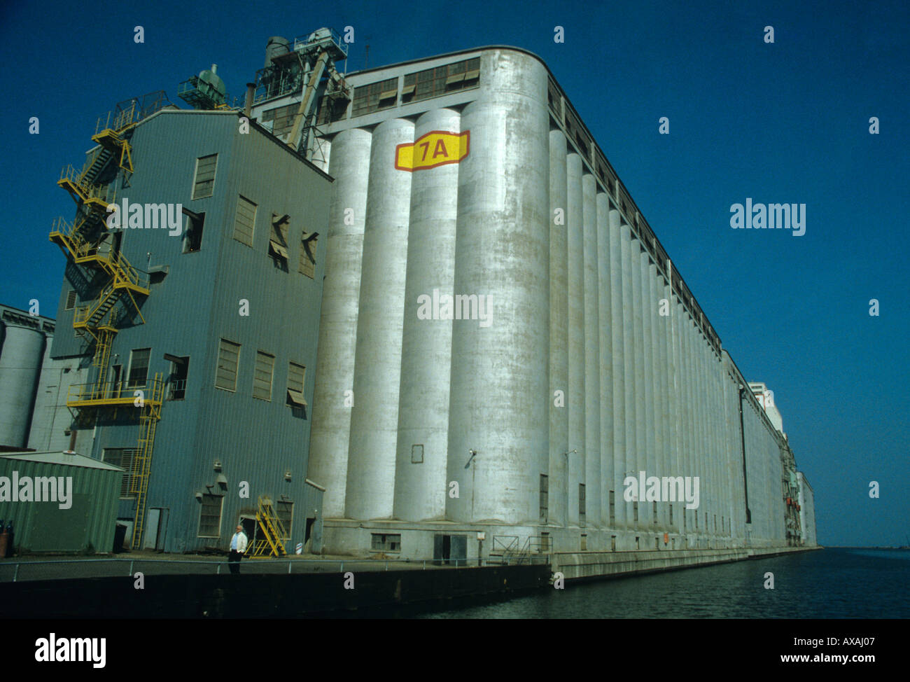 World s largest grain elevator at Thunder Bay Lake Superior Western end