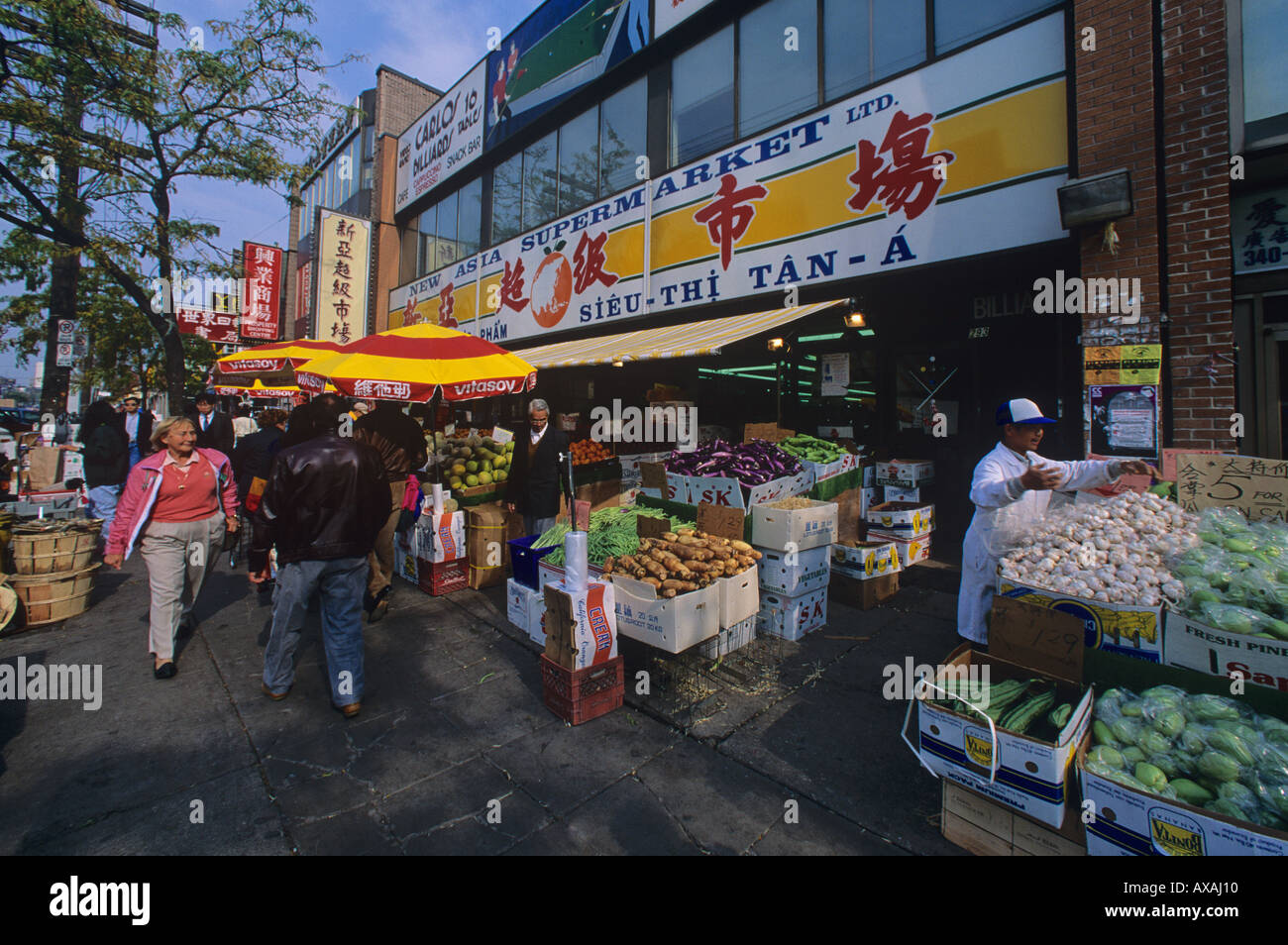 Chinese shop selling specialities on Spadina Avenue Toronto Ontario Canada Stock Photo