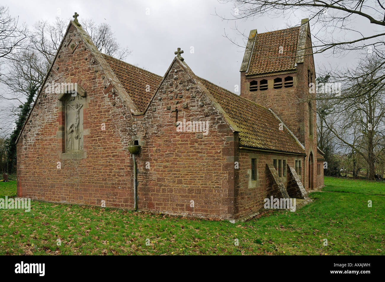 St Edwards New Church Build 1903 Kempley Newent Gloucestershire Stock