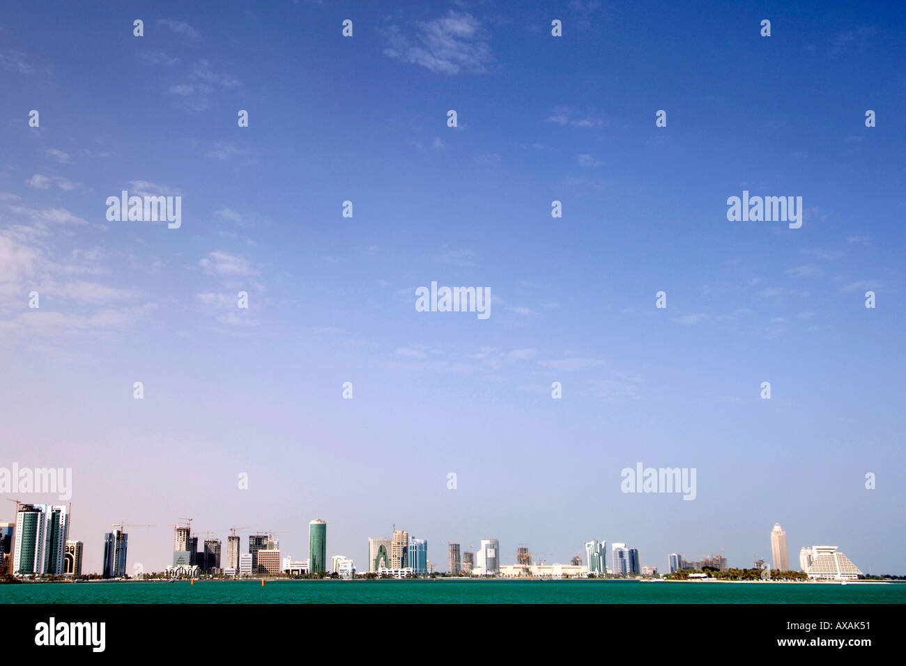 Doha bay skyline hi-res stock photography and images - Alamy