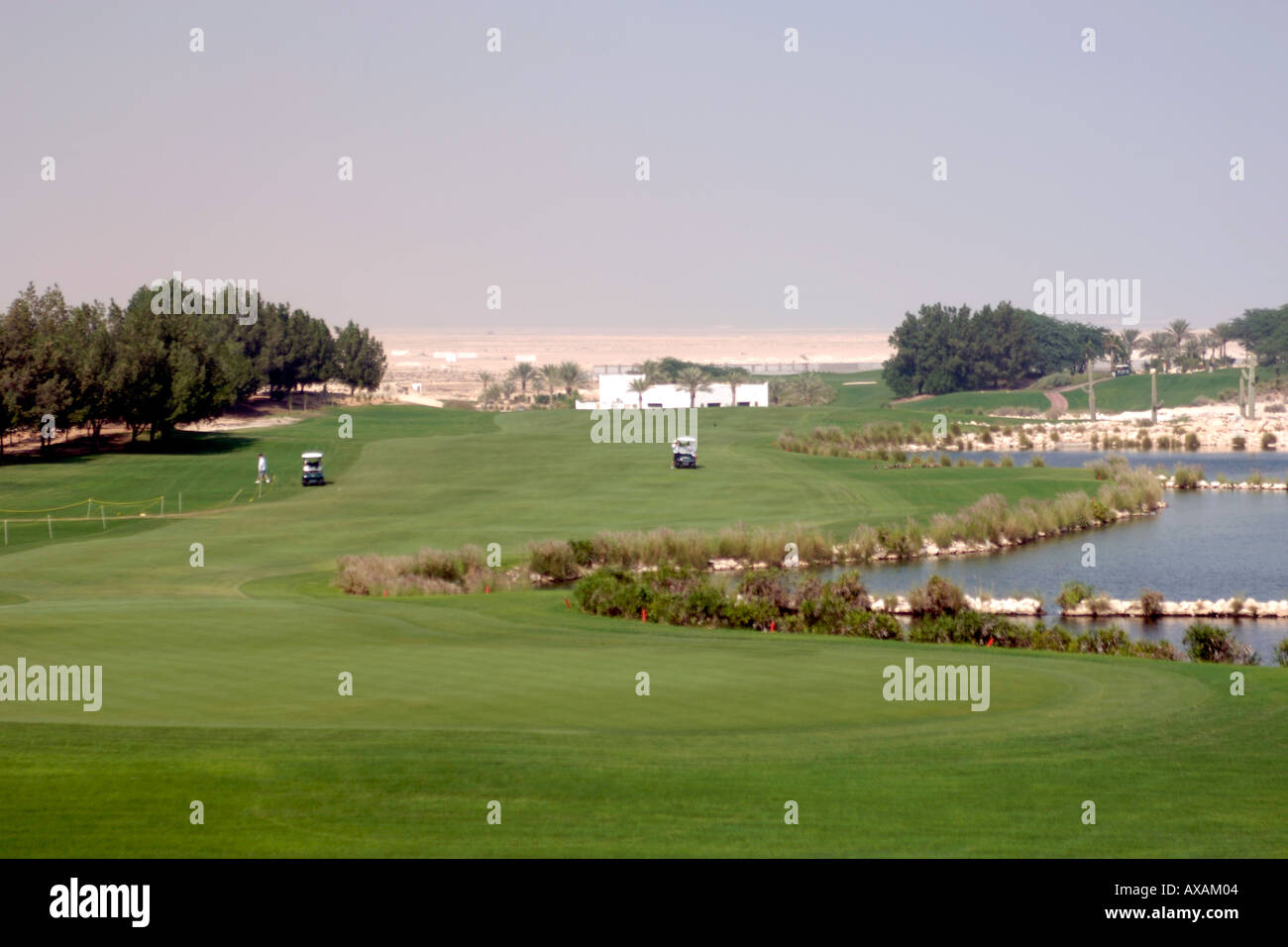 The Doha Golf Club in Qatar Stock Photo Alamy