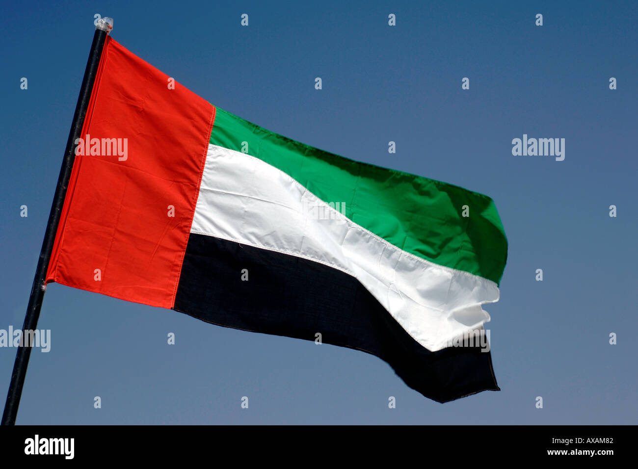 Dubai flag hi-res stock photography and images - Alamy