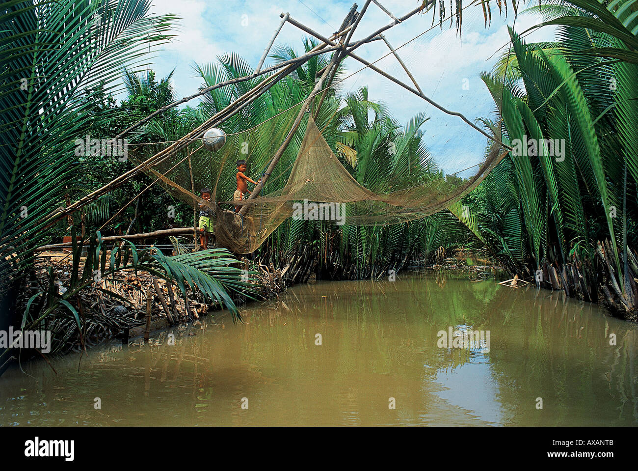 Two boys fishing asia hi-res stock photography and images - Alamy