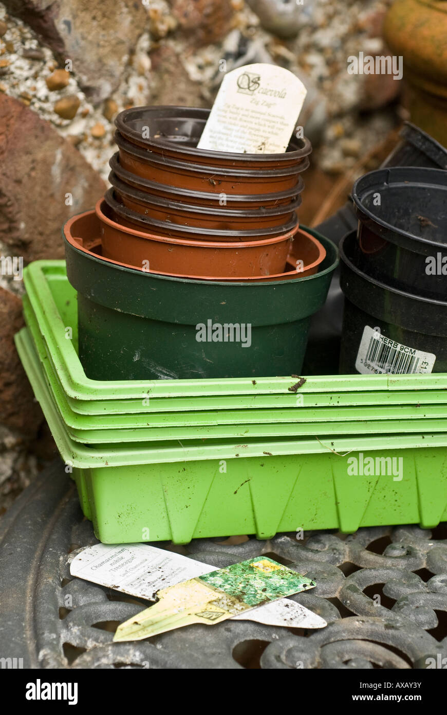 Plastic pots plant trays hires stock photography and images Alamy