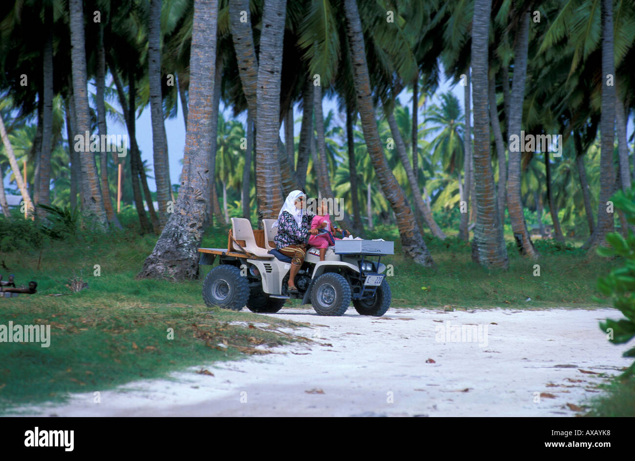 Cocos malay, Home Island, Cocos Keeling, Islands Australia Stock Photo