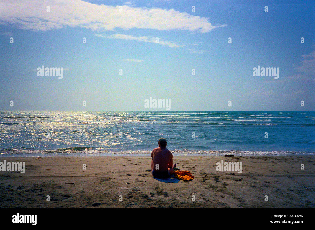 Man on beach camargue hi-res stock photography and images - Alamy
