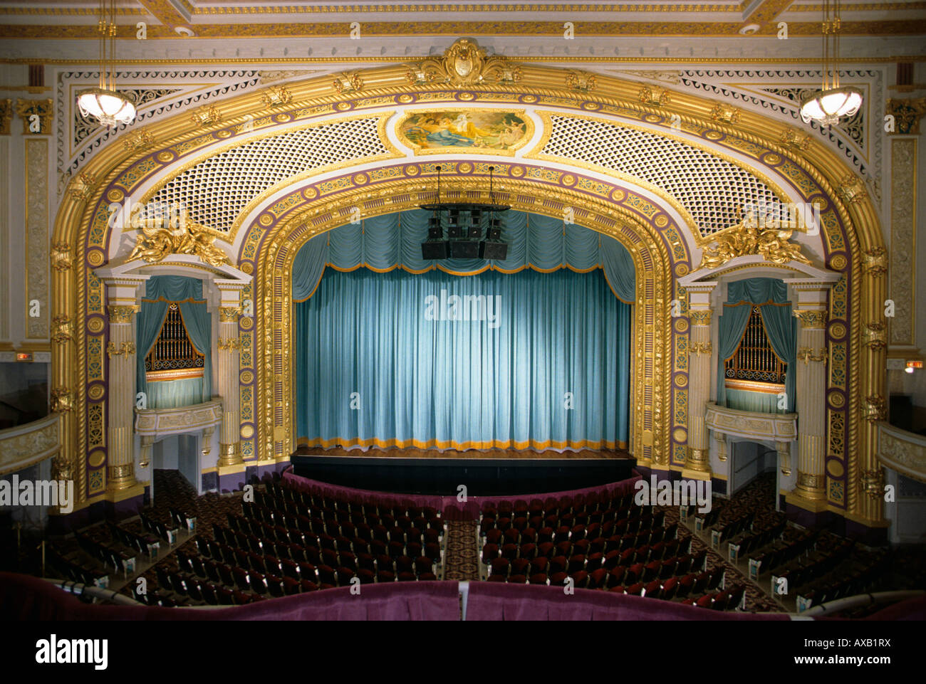 RESTORED INTERIOR OF THE HISTORIC STATE THEATRE ON HENNEPIN AVENUE IN