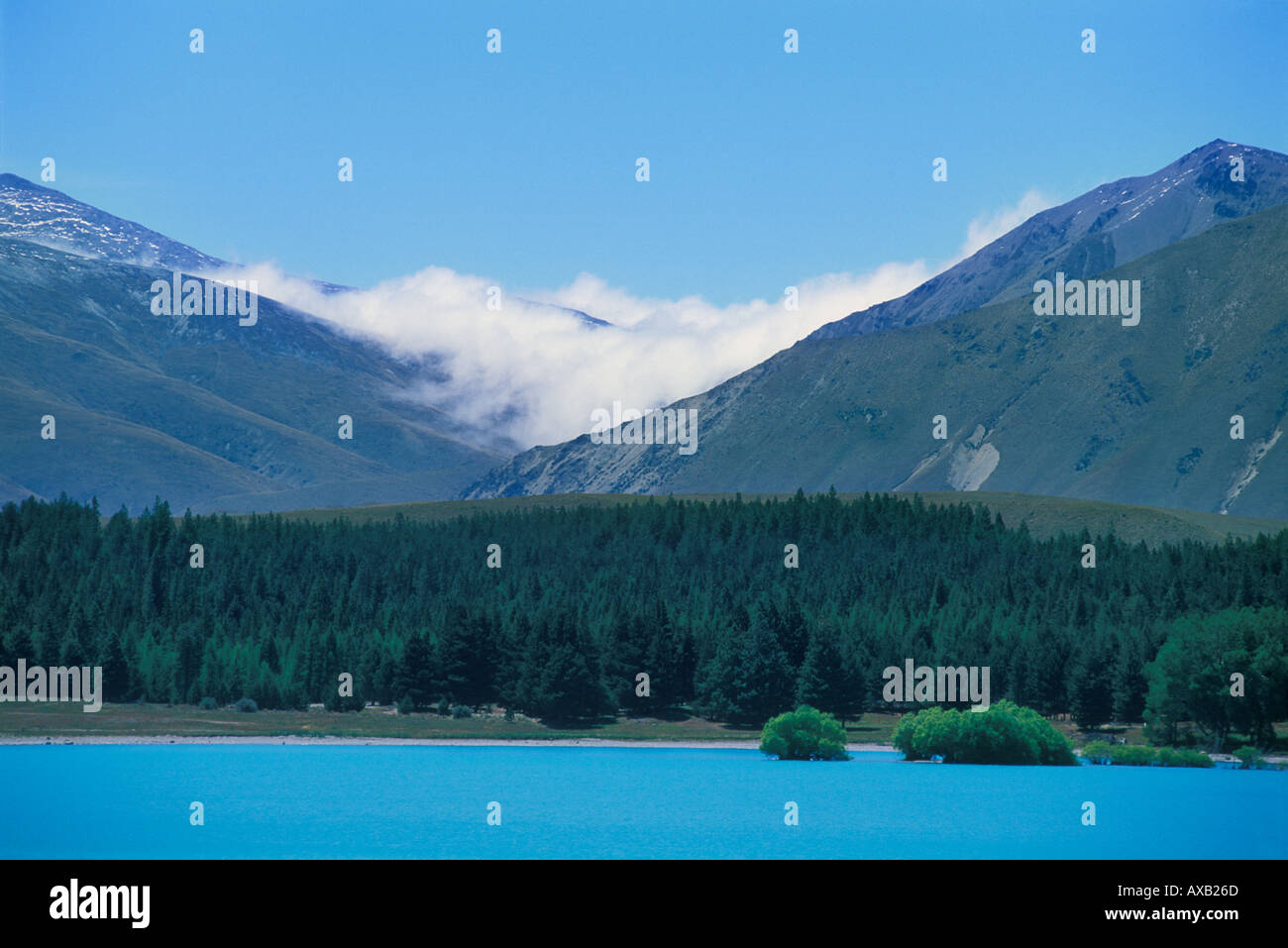 Glacial blue Lake Tekapo South Island New Zealand Stock Photo - Alamy