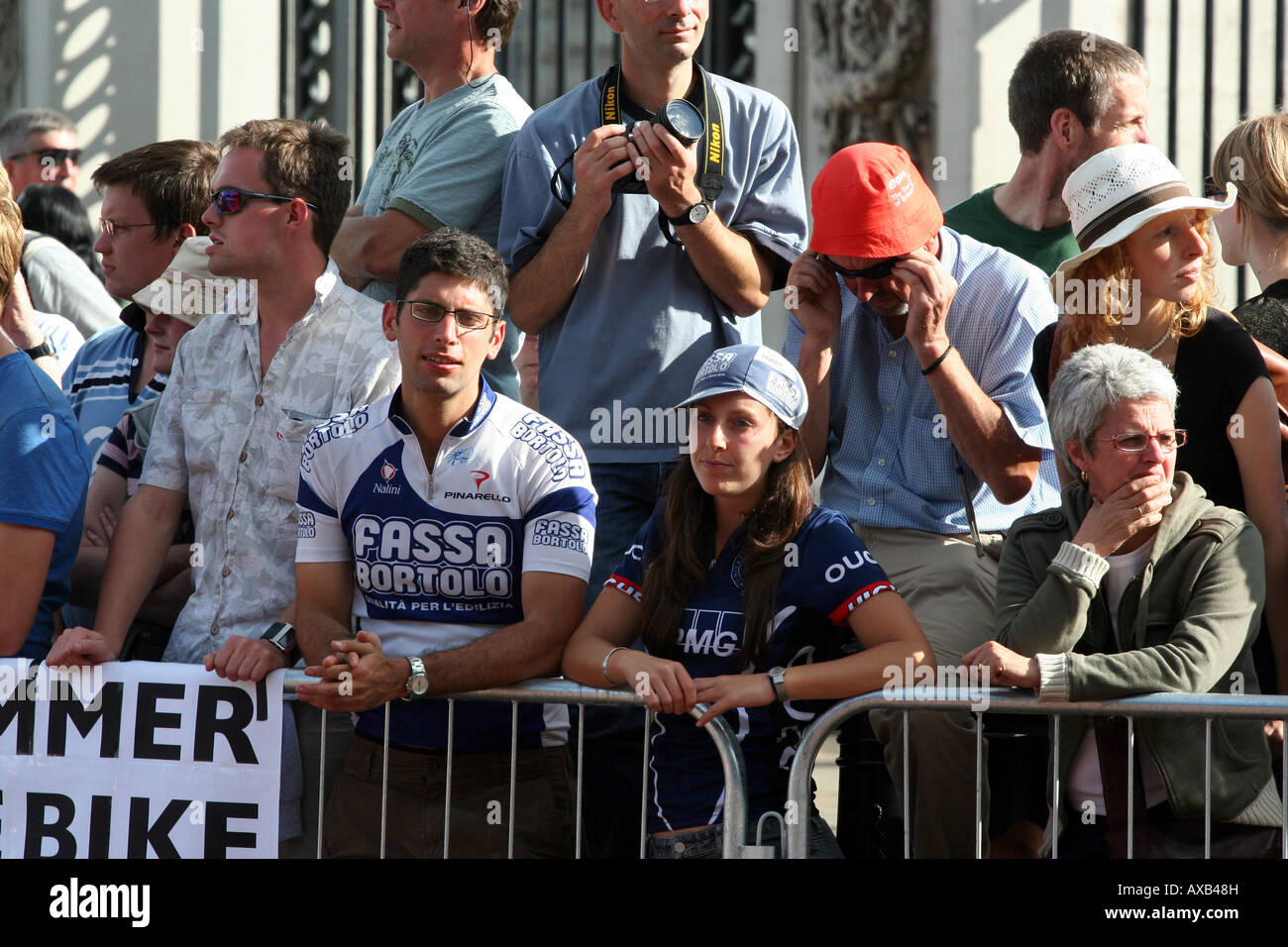 Spectators at the 2007 Tour de France prologue Stock Photo