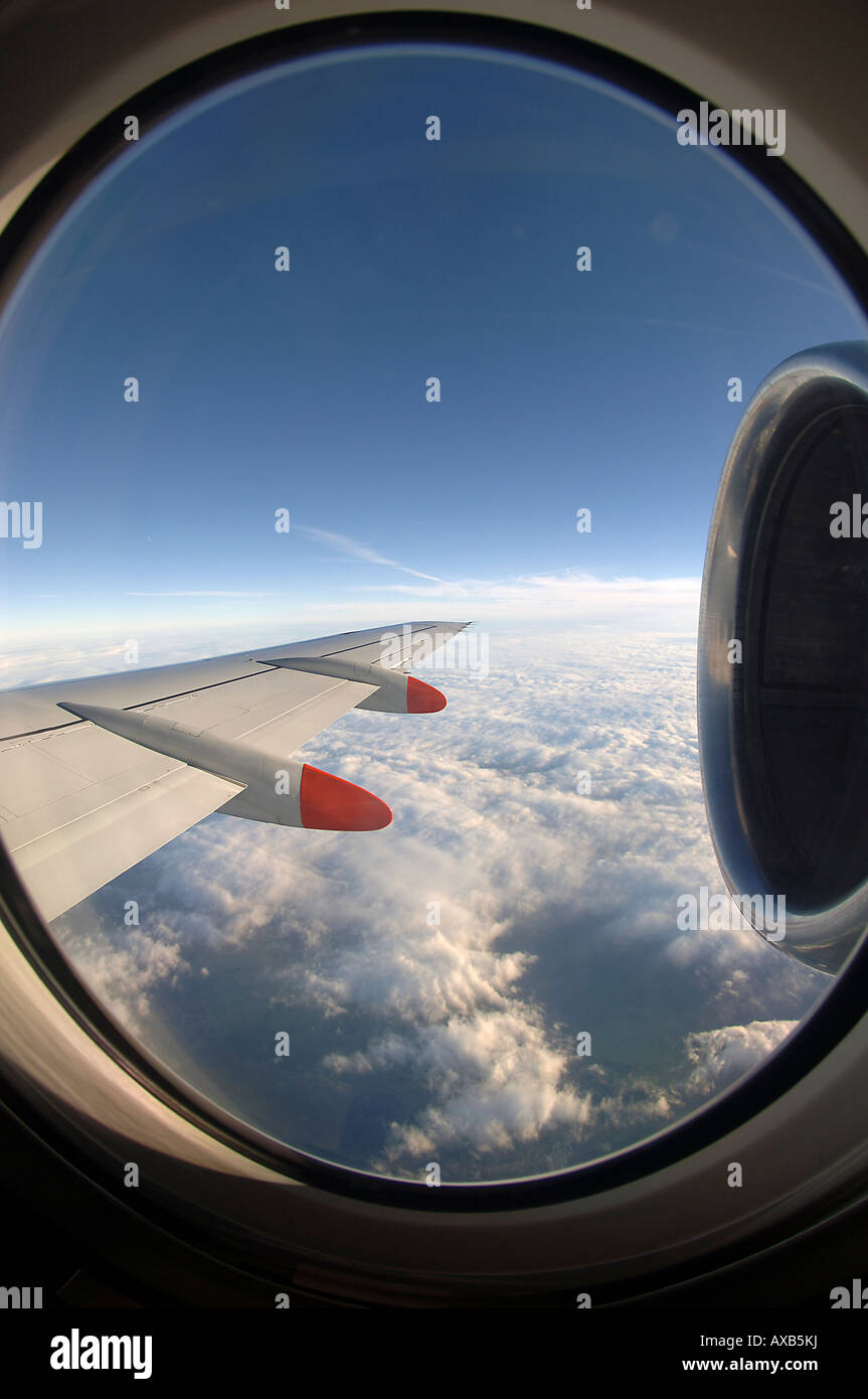 View from inside an aeroplane Stock Photo - Alamy