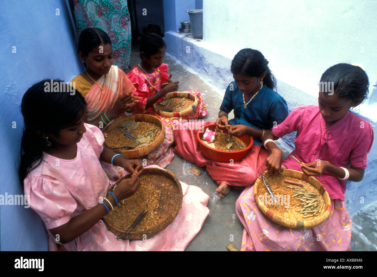 Child labor, Kerala, India, Asia Stock Photo