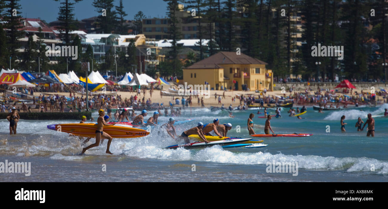 Manly Surf lifesaving festival Stock Photo