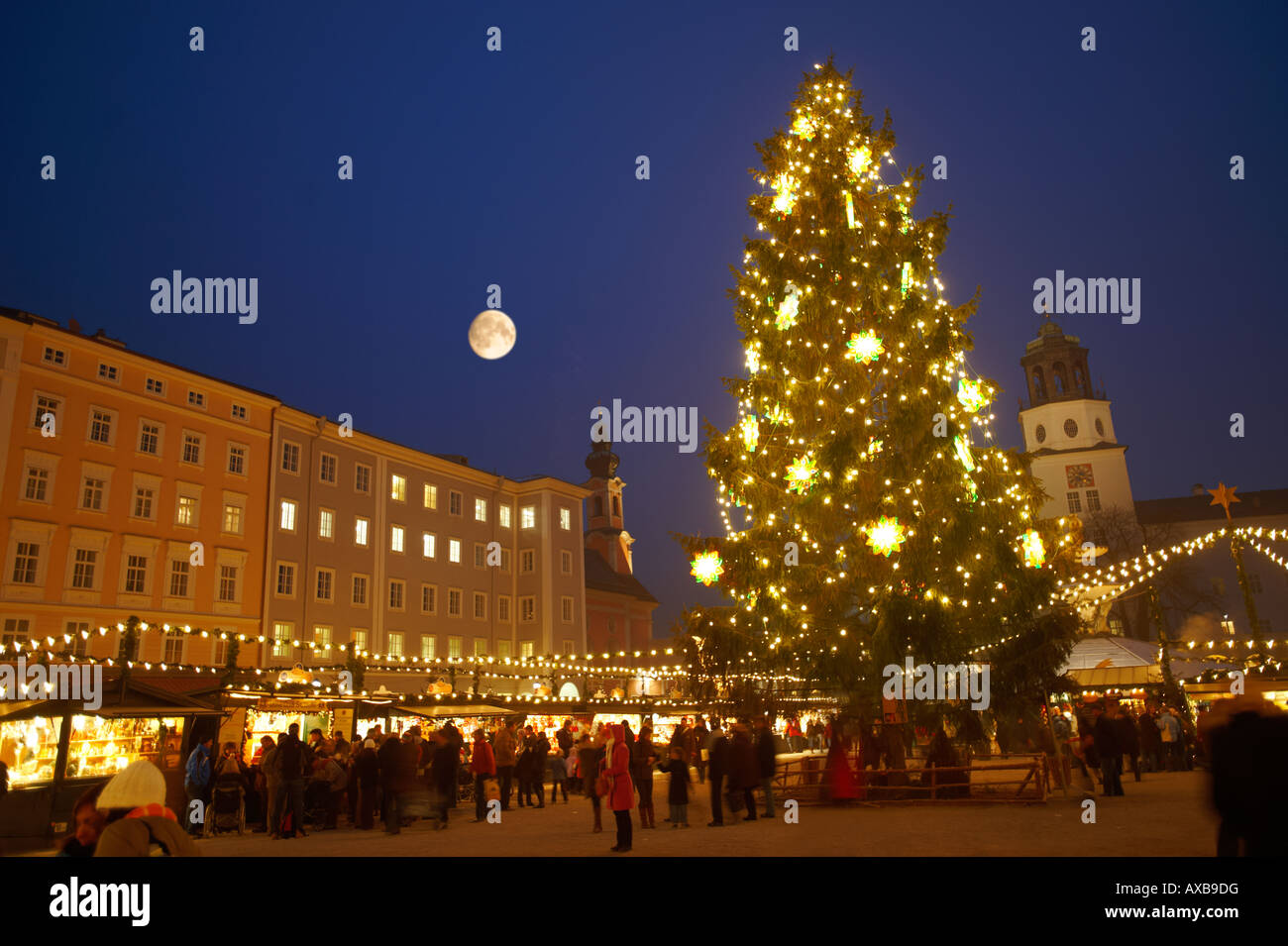 Saltzburg - Austria,  'Christmas market'. Stock Photo