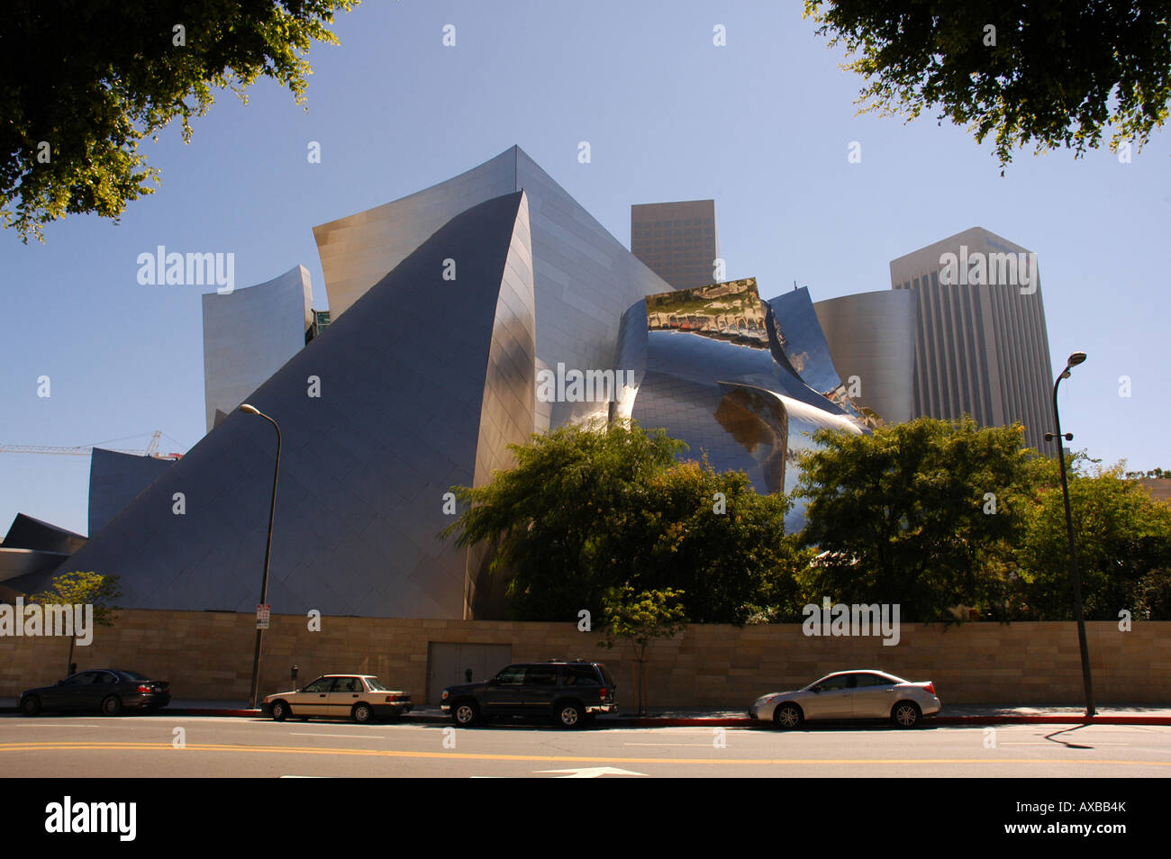 Walt Disney Hall designed by Frank Gehry Los Angels California USA Stock Photo
