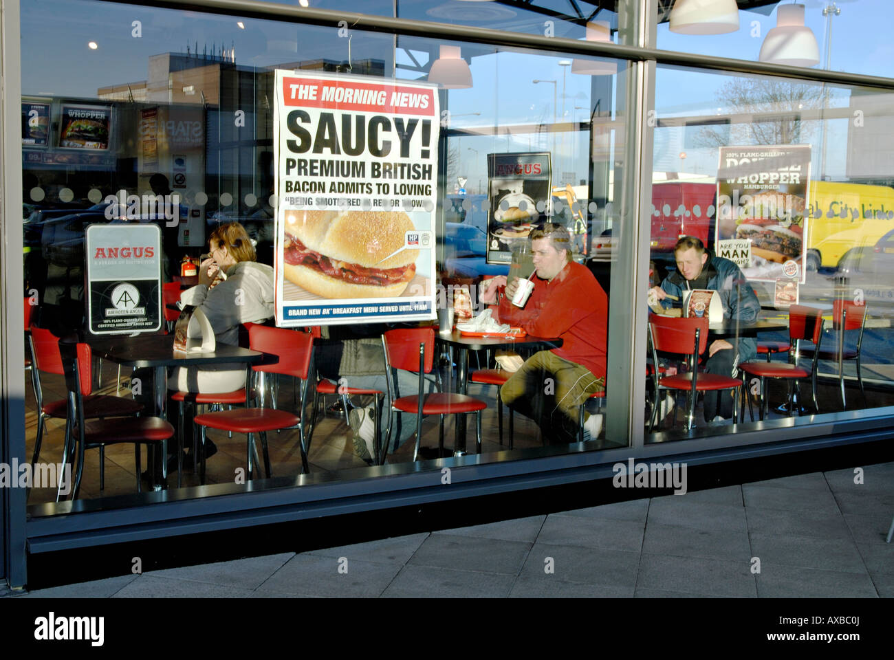UK Burger King restaurant in Tottenham east London Photo Julio Etchart Stock Photo