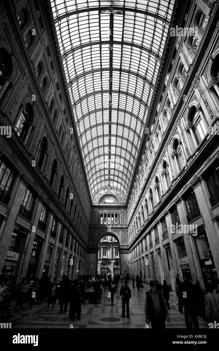 A shopping mall in Naples Italy Stock Photo Alamy