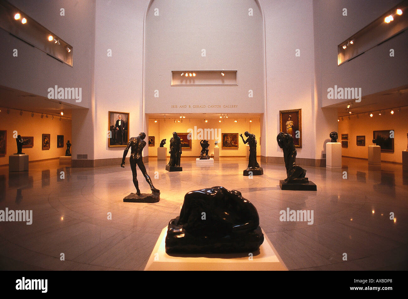 Statues at the deserted Brooklyn Museum of Art, Brooklyn, New York, USA, America Stock Photo