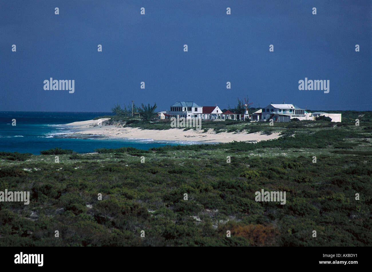 The Windmill Plantation Hotel, Salt Cay Island Turks & Caicos Islands, Caribbean Stock Photo