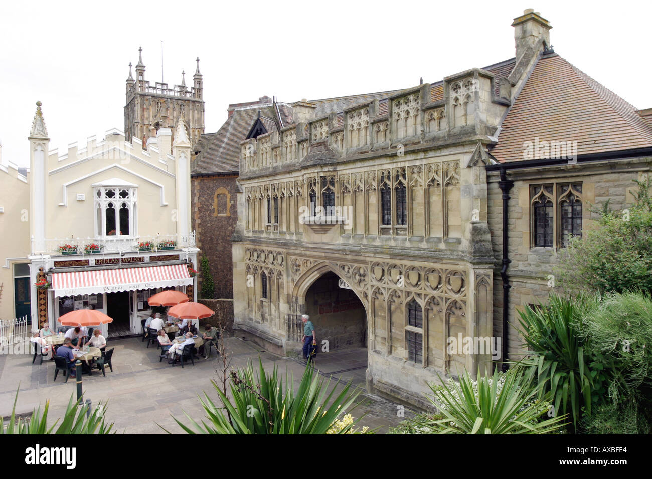 The Abbey Gatehouse in Abbey Road Great Malvern Worcestershire England