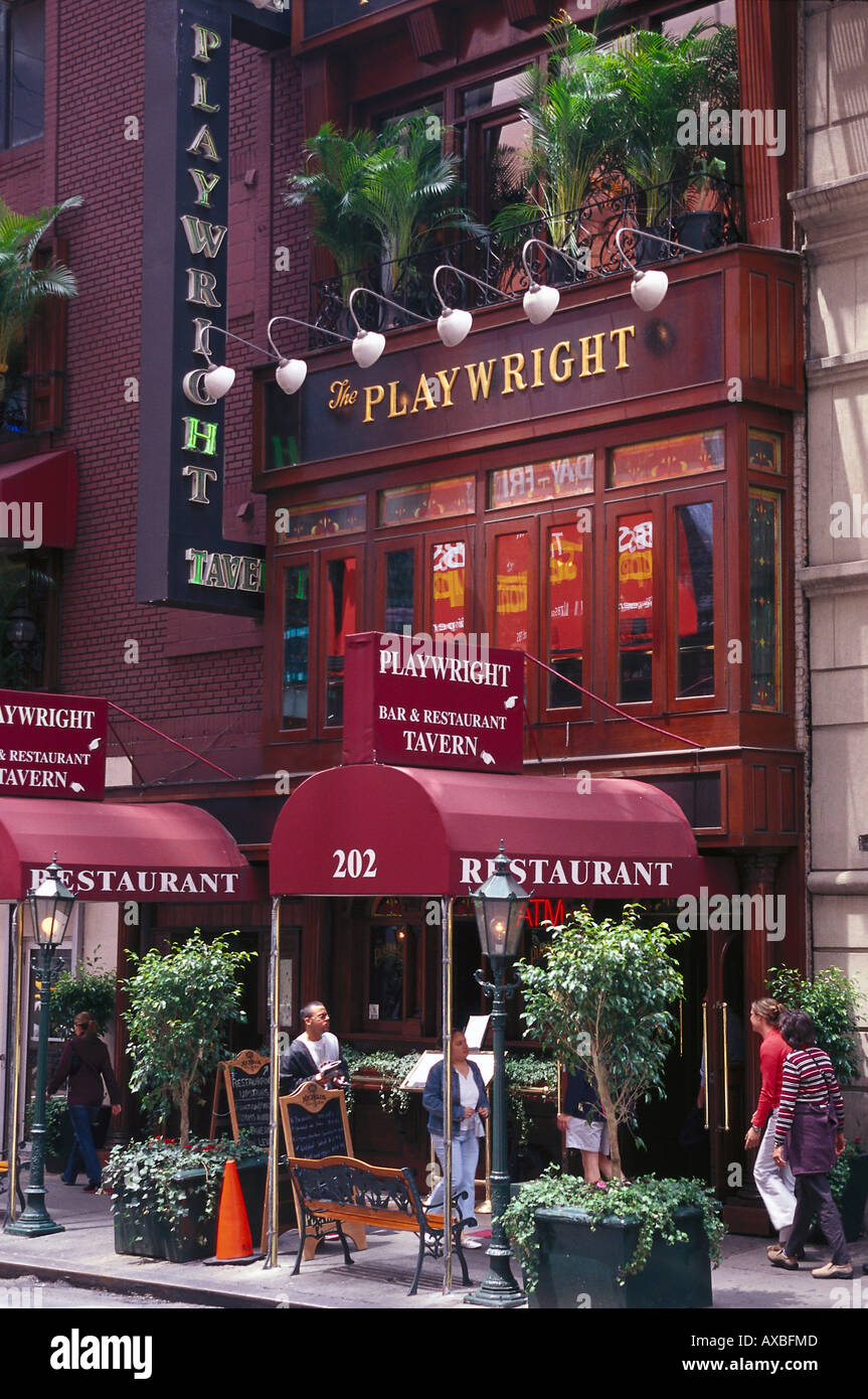 The Playwright Tavern, Duffy Square New York, USA Stock Photo Alamy