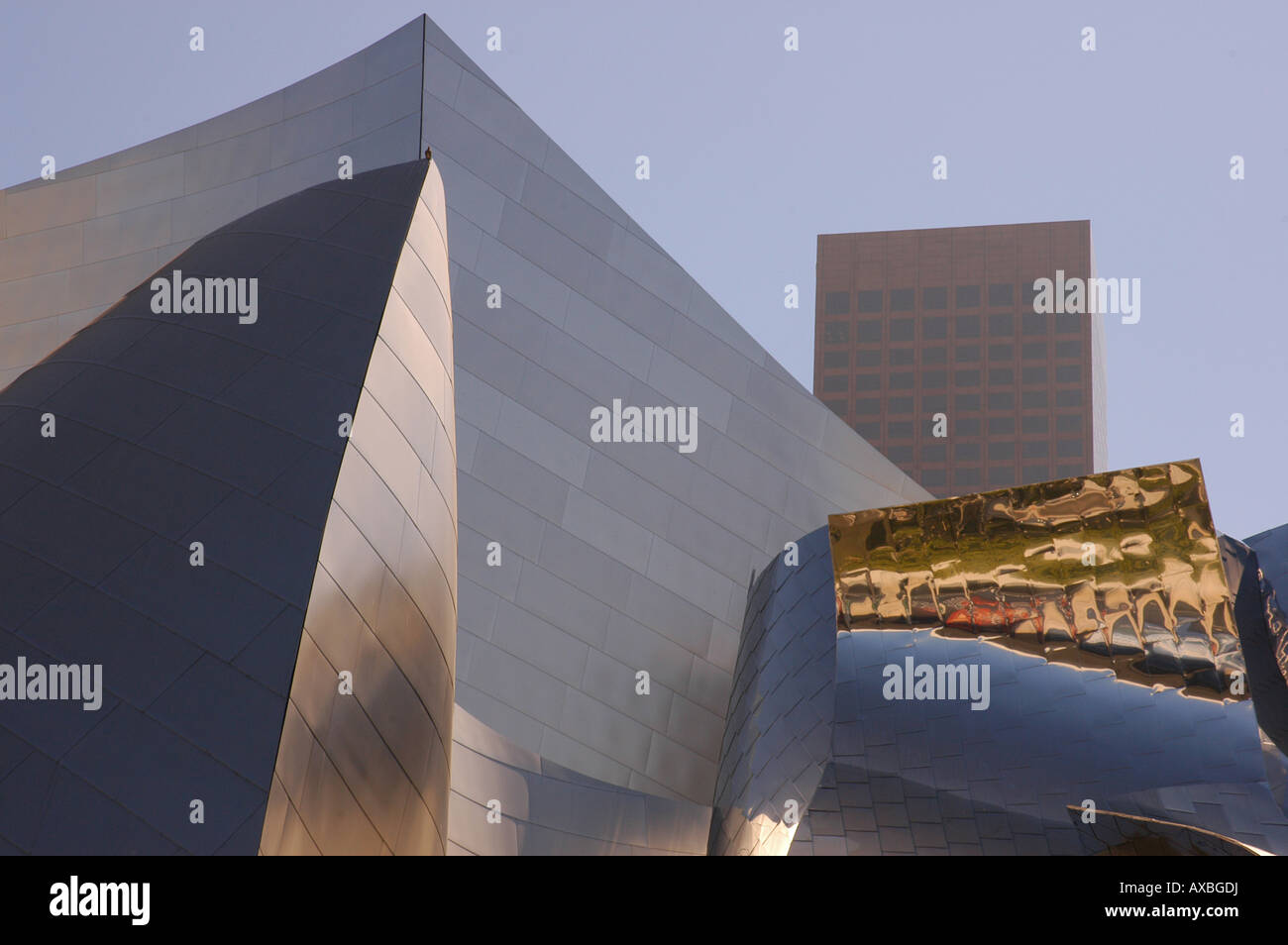 Walt Disney Hall designed by Frank Gehry Los Angels California USA Stock Photo