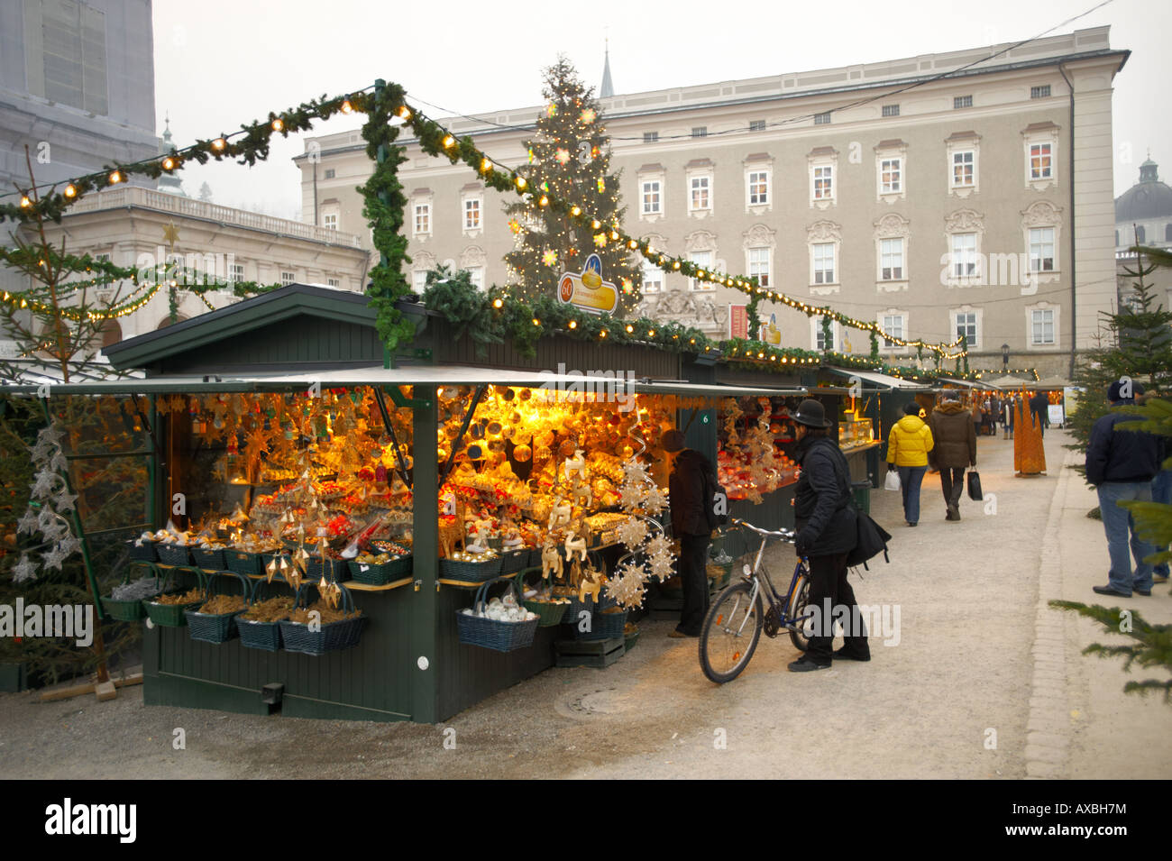 Saltzburg - Austria,  'Christmas market'. Stock Photo