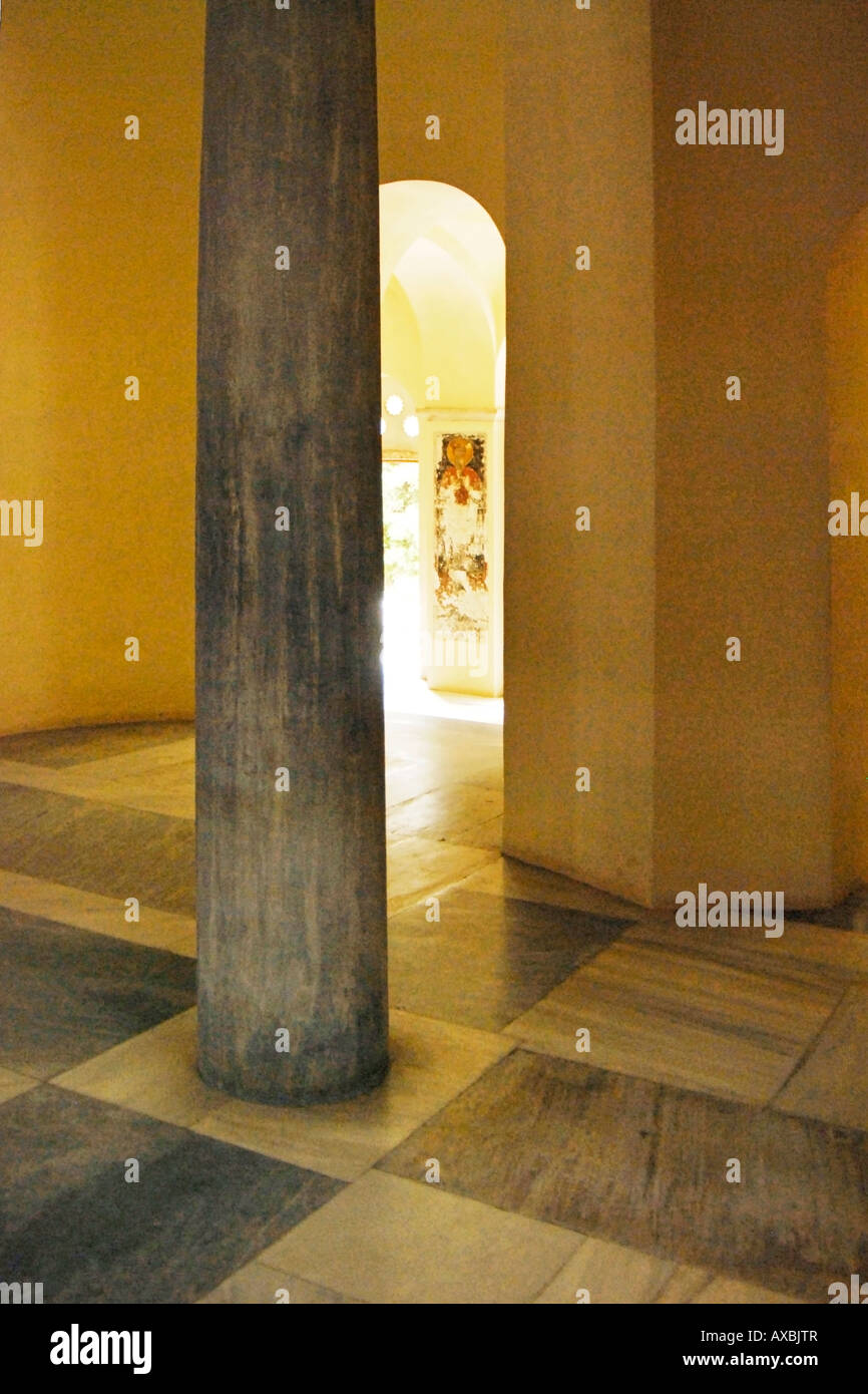 Interior of Early Christian Church, Roman Agora, Athens Greece Stock ...