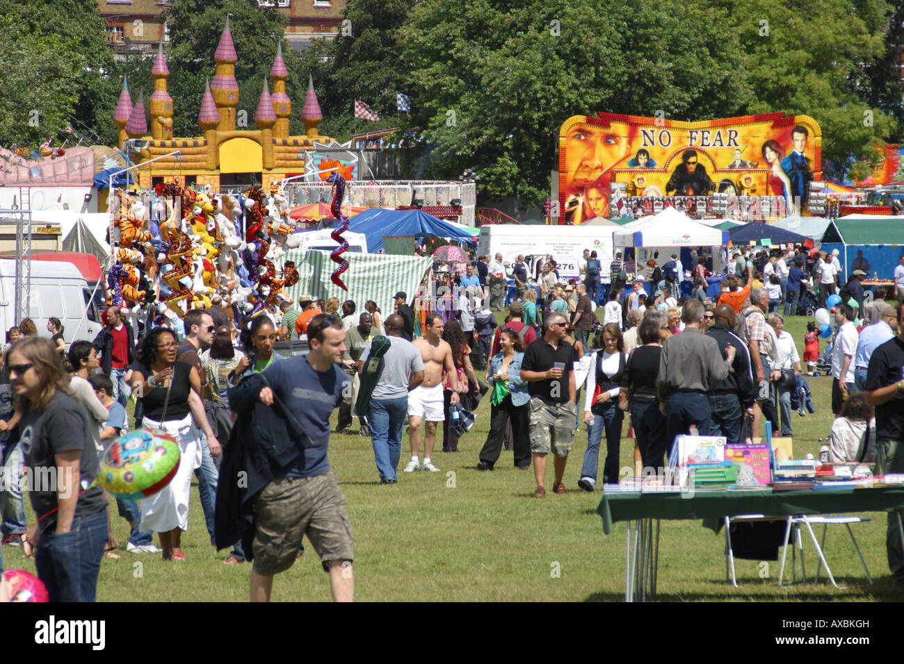 crowd audience venues attractions busy varied lambeth country show brixton london Stock Photo