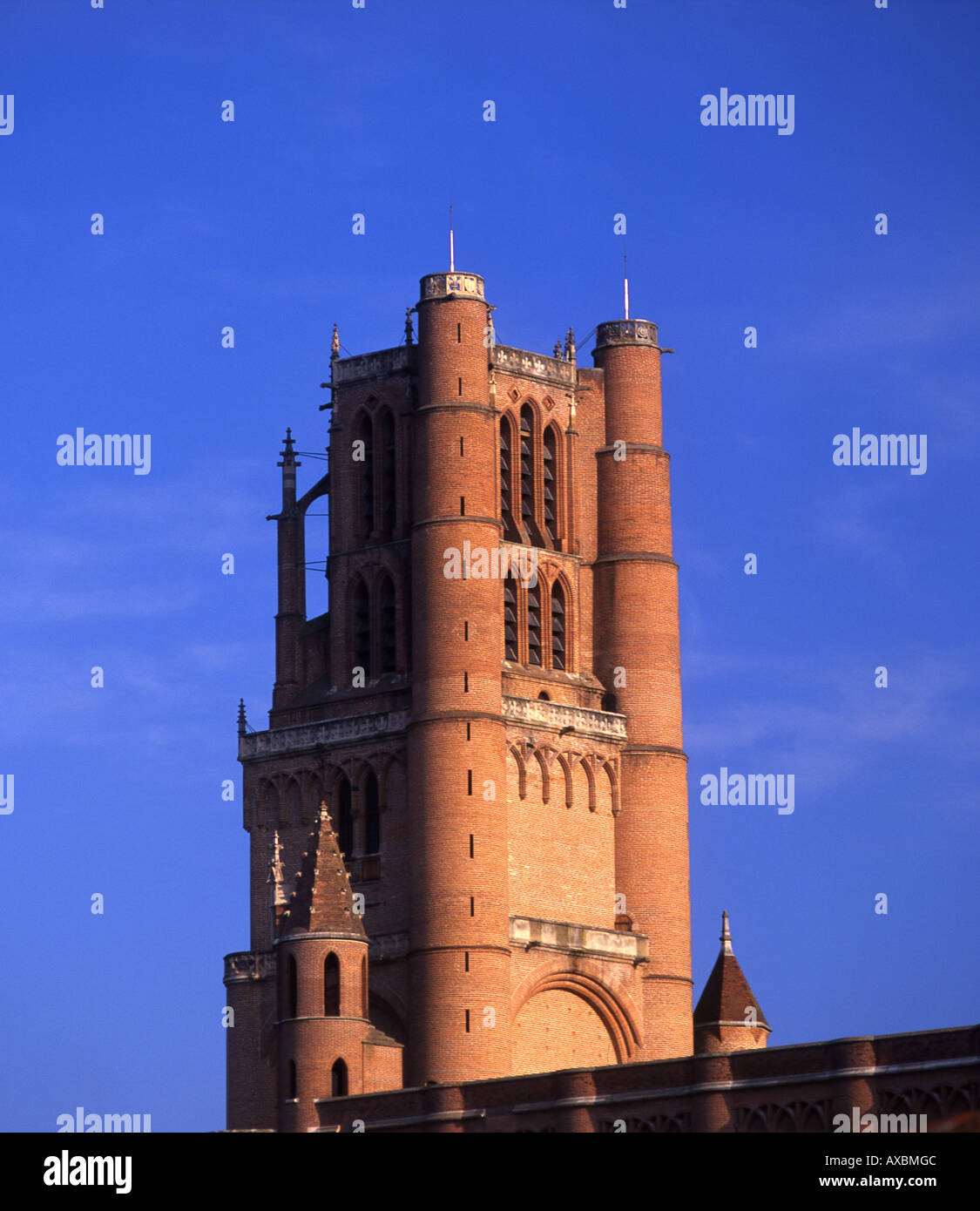 Albi Tower Cathedral of Ste Cecile Tarn France Stock Photo