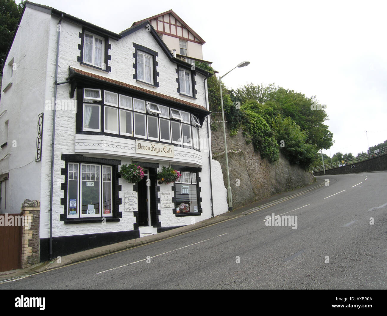 hill house Combe Martin Devon England Stock Photo Alamy