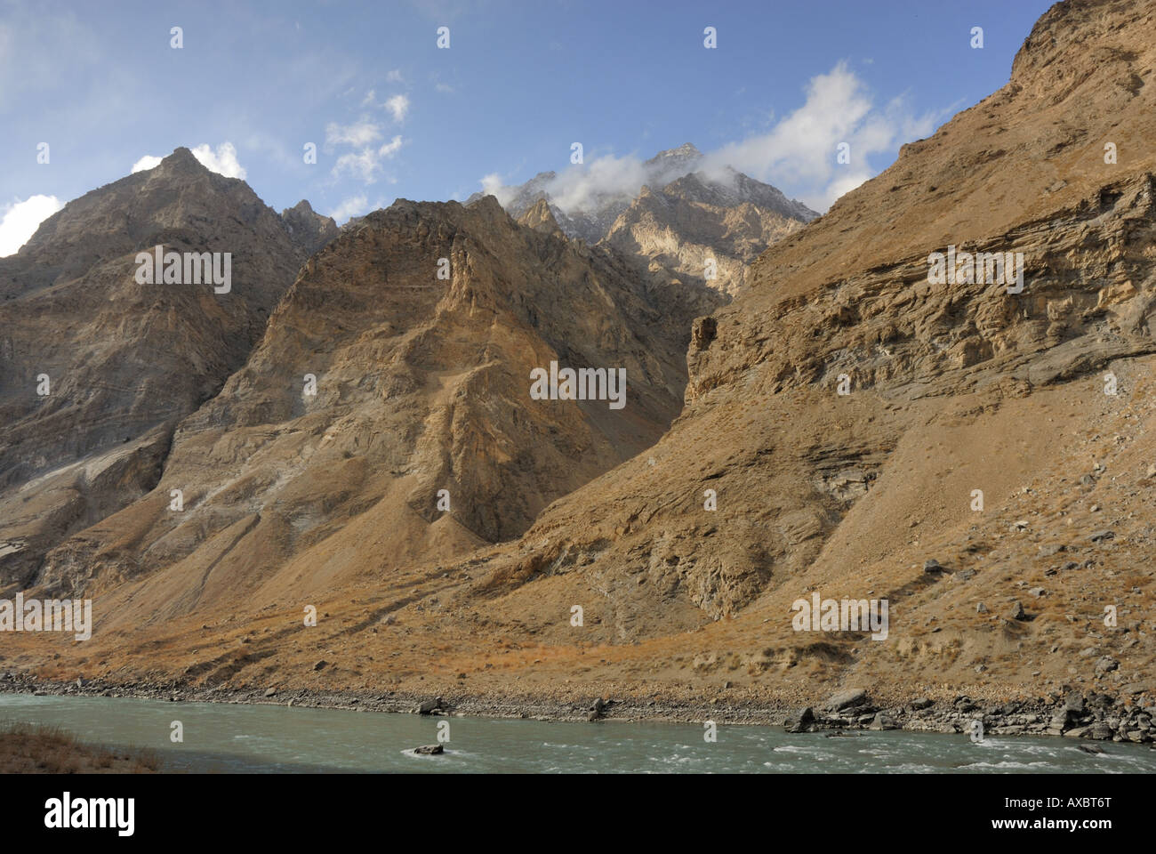 mountains landscape of Afghanistan near the frontier to Tadschikistan ...