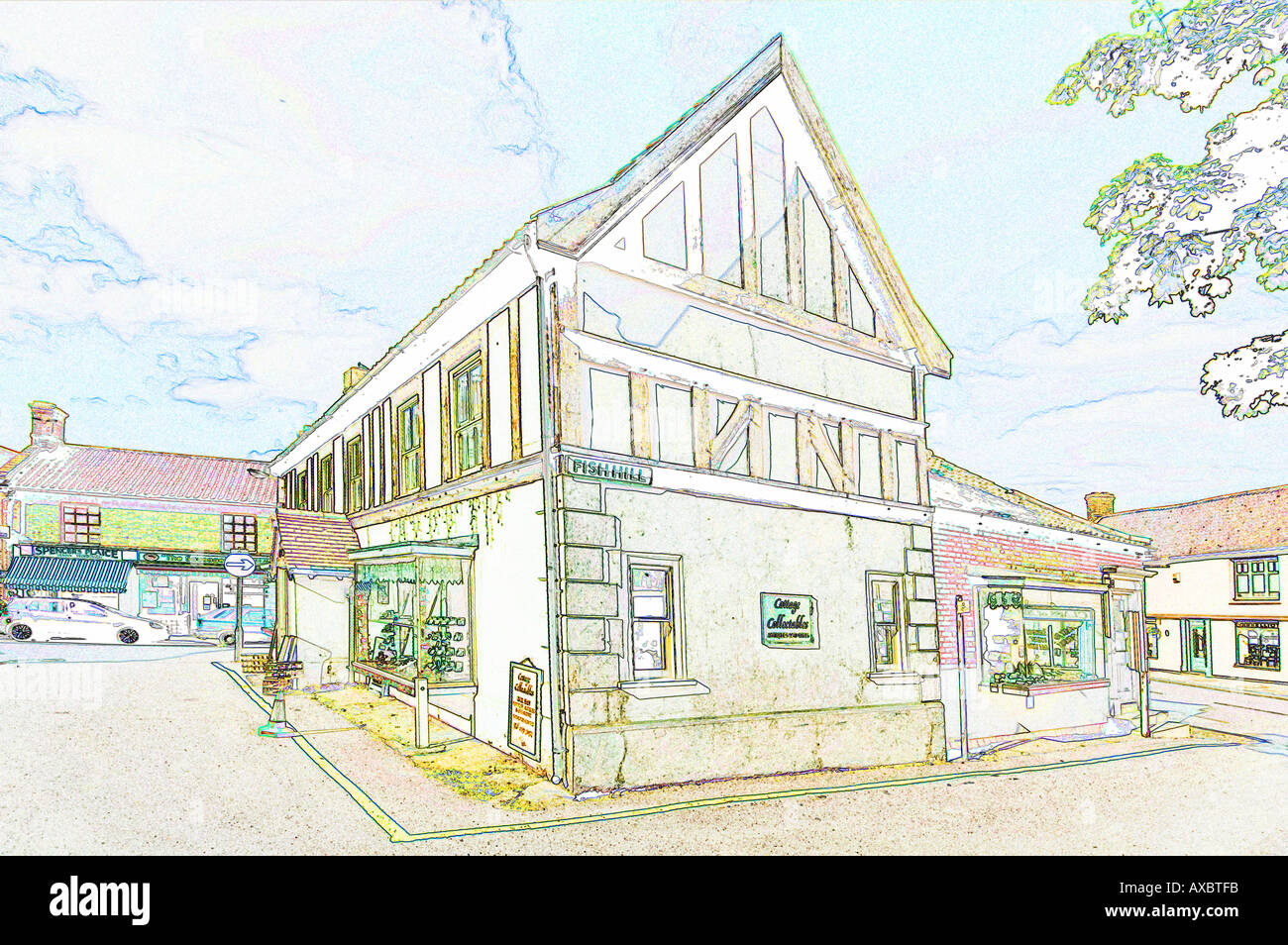 Antique Shop In Holt Norfolk Stock Photo Alamy