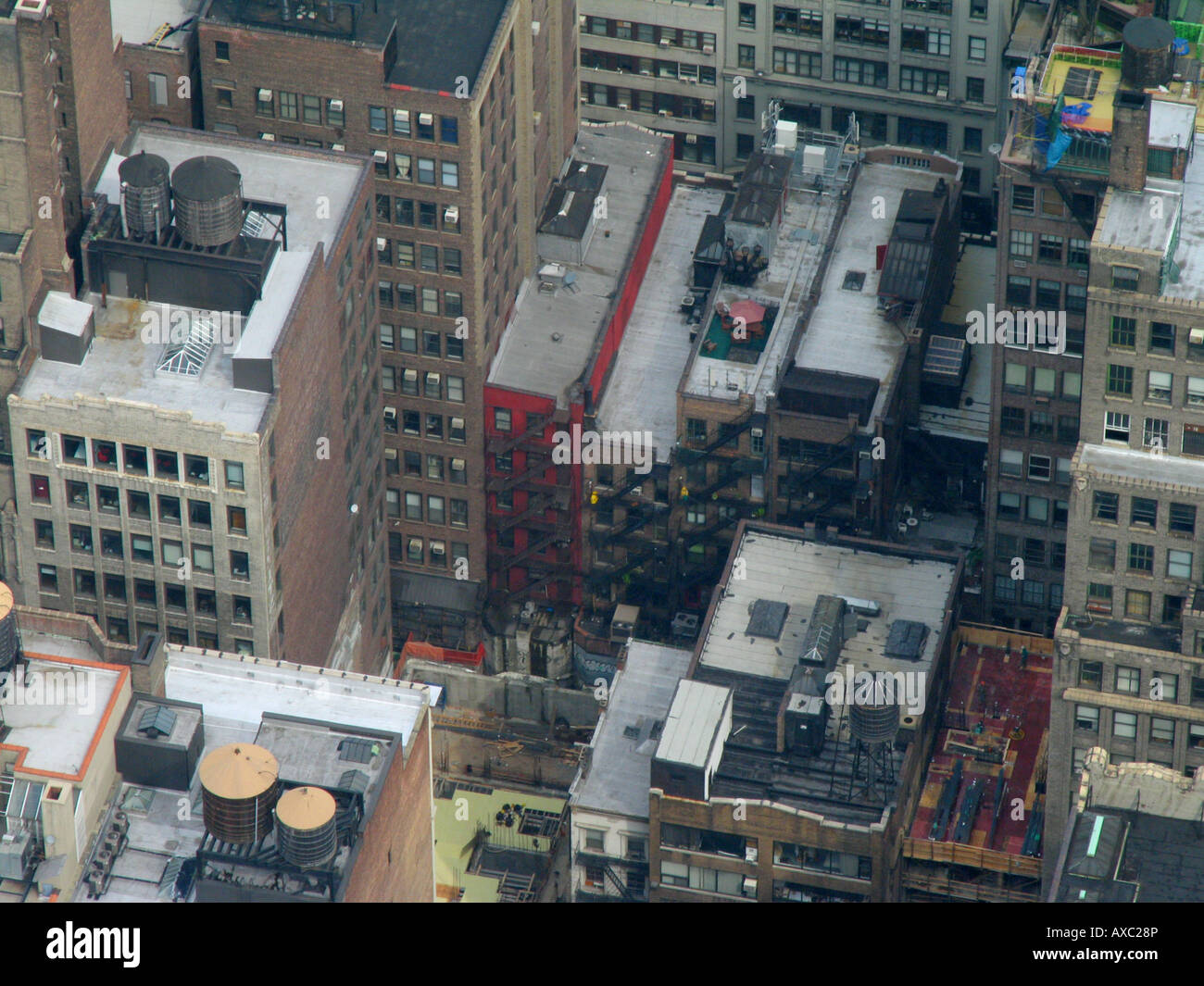 view on various tops of buildings, USA, Manhattan, New York Stock Photo