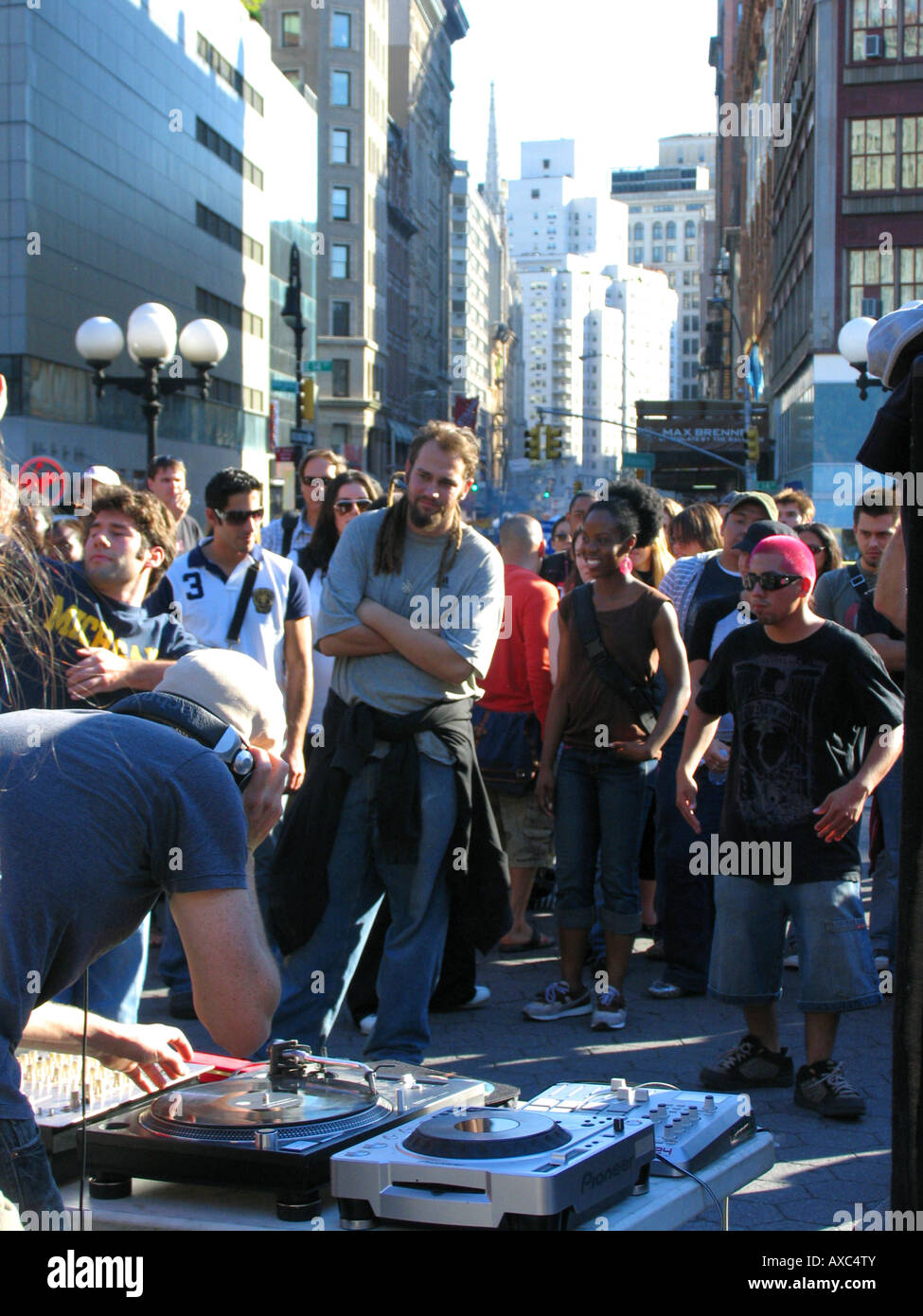 public Drum and Bass Party am Union Square, USA, Manhattan, New York