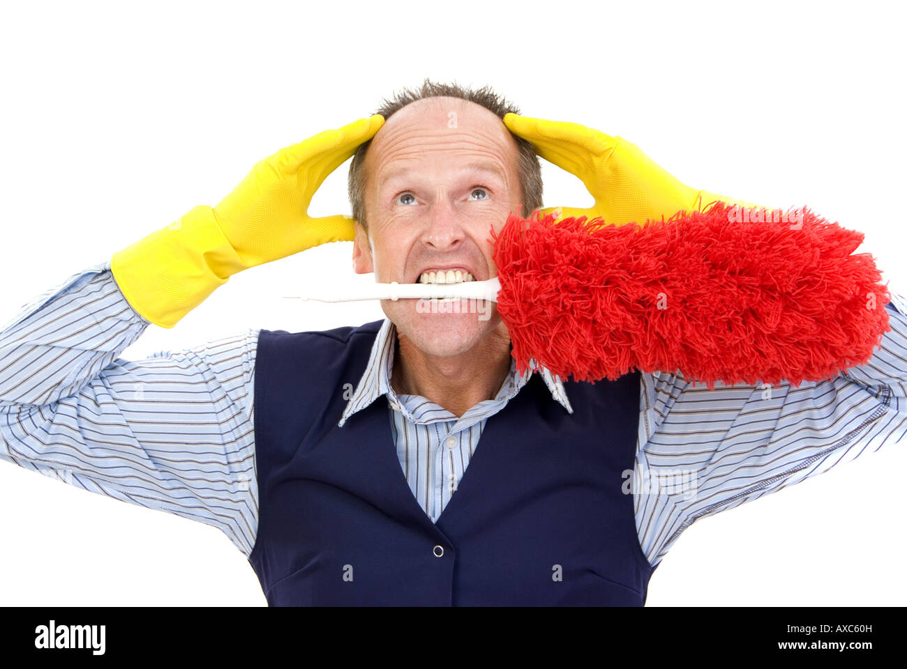 charman in panic Stock Photo - Alamy