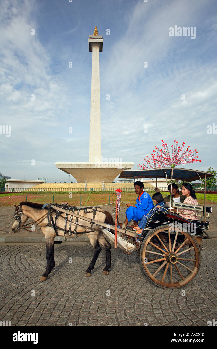 National Monument Merdeka Square Jakarta Indonesia Stock Photo