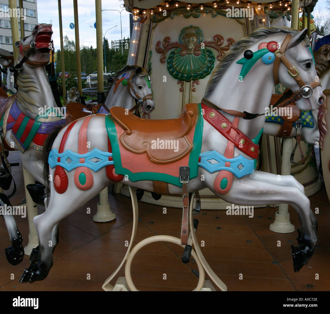 Amusement park carousel galloping hi-res stock photography and images ...