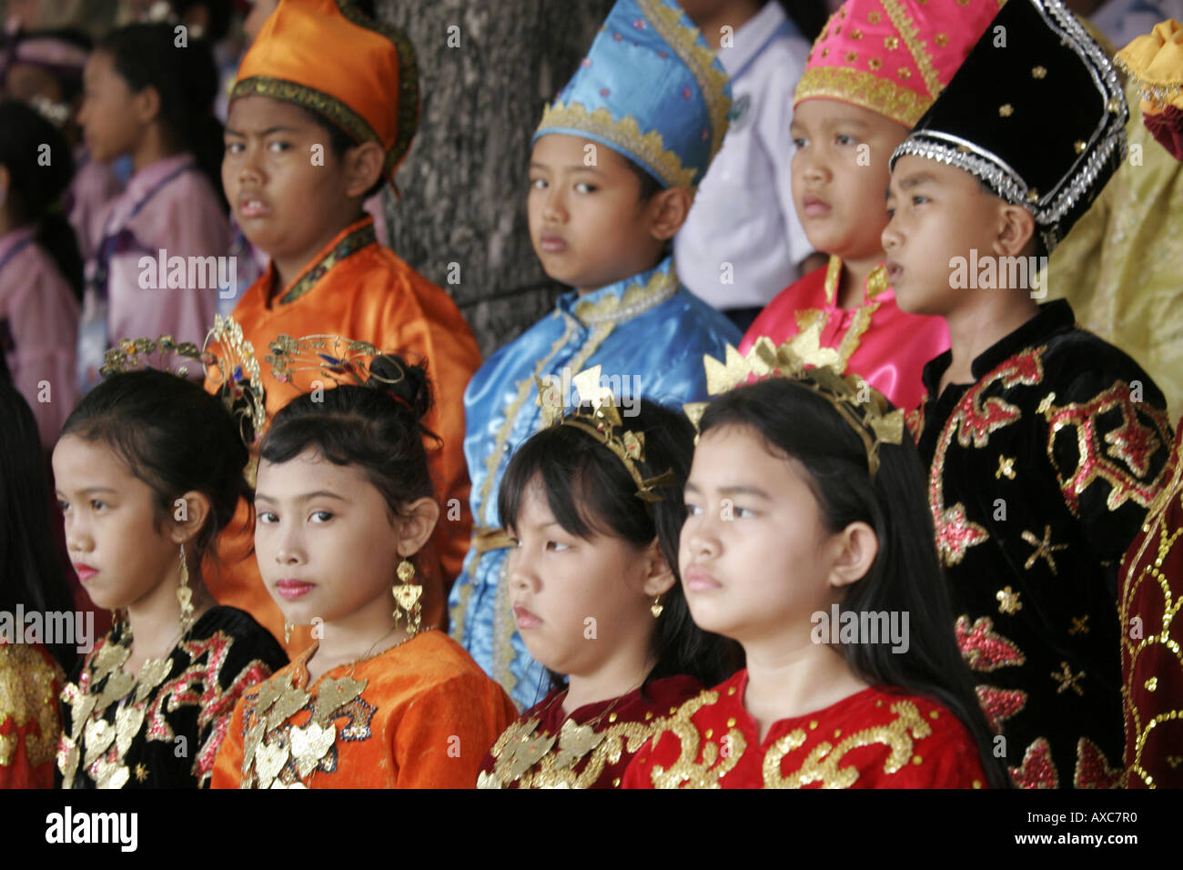 Traditional dress Jakarta Indonesia Stock Photo Alamy