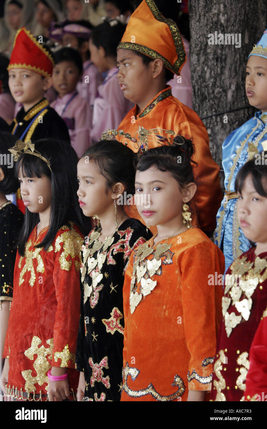 Traditional dress Jakarta Indonesia Stock Photo Alamy