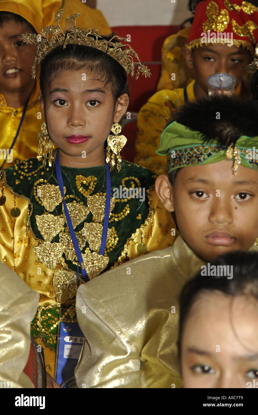 Traditional dress Jakarta Indonesia Stock Photo Alamy