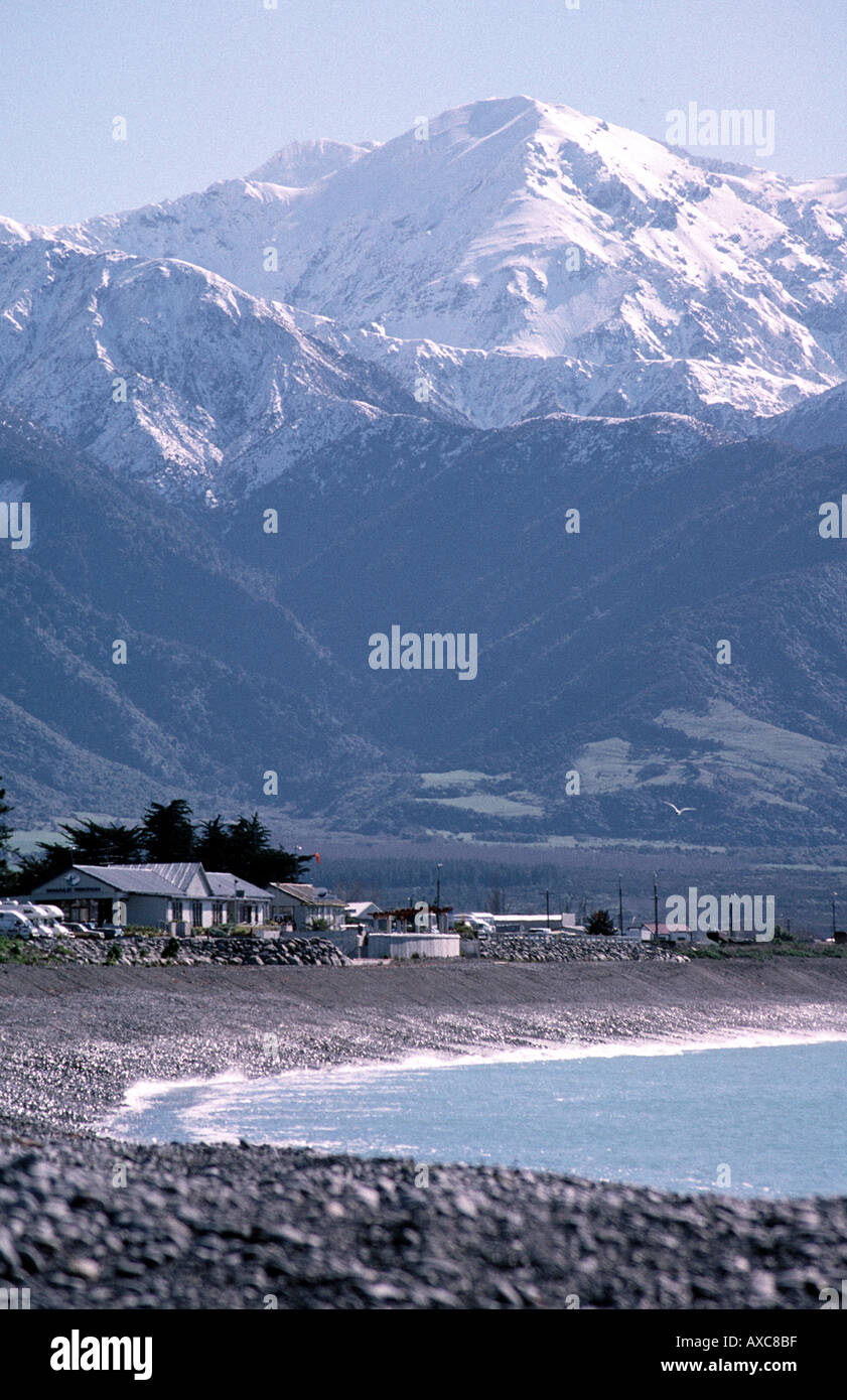 Landscape Between Kaikoura And Christchurch Stock Photos