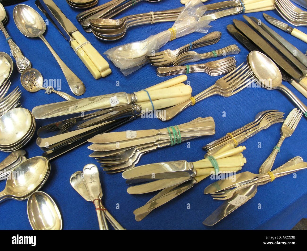 miscellaneous collection of cutlery Stock Photo