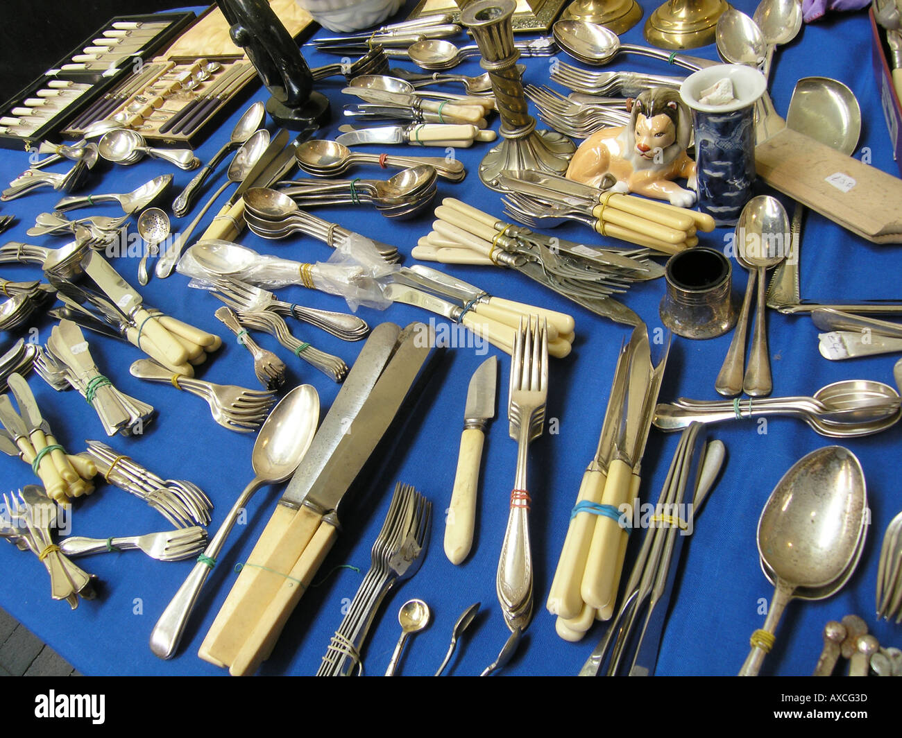 miscellaneous collection of cutlery Stock Photo