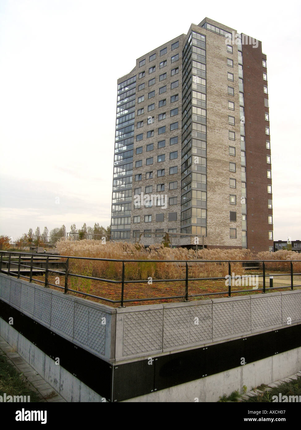 dull apartment building Almere Buiten Netherlands Stock Photo Alamy